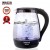 Inalsa Electric Kettle Prism 1.8 Litre With Boro-Silicate Glass Body & LED Illumination, Black