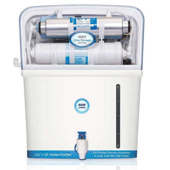 Kent Ultra Storage 8 L UV+UF Water Purifier, White