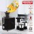 Maharaja Whiteline Jx1-159 Montero Dlx 550W Juicer Mixer Grinder, 3 Jars, Black
