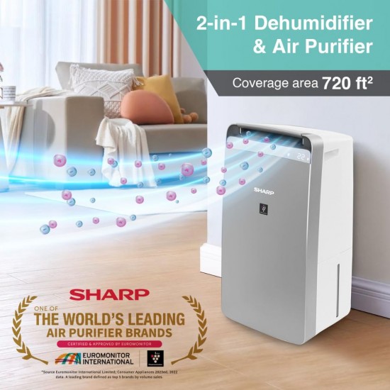 SHARP DW-J27FM-S Air Purifier with dehumidifier